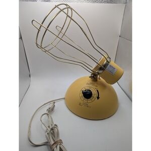 Vintage Yellow Sunlamp Kit Model RSK6 General Electric UNTESTED Tan‎ Lamp 80s